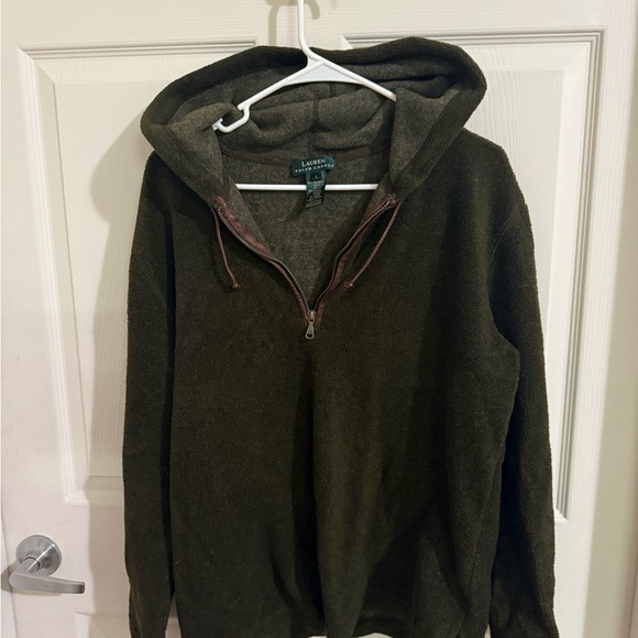 Ralph Lauren Men's Dark Green Zip-Up Sweater - Picture 1 of 3